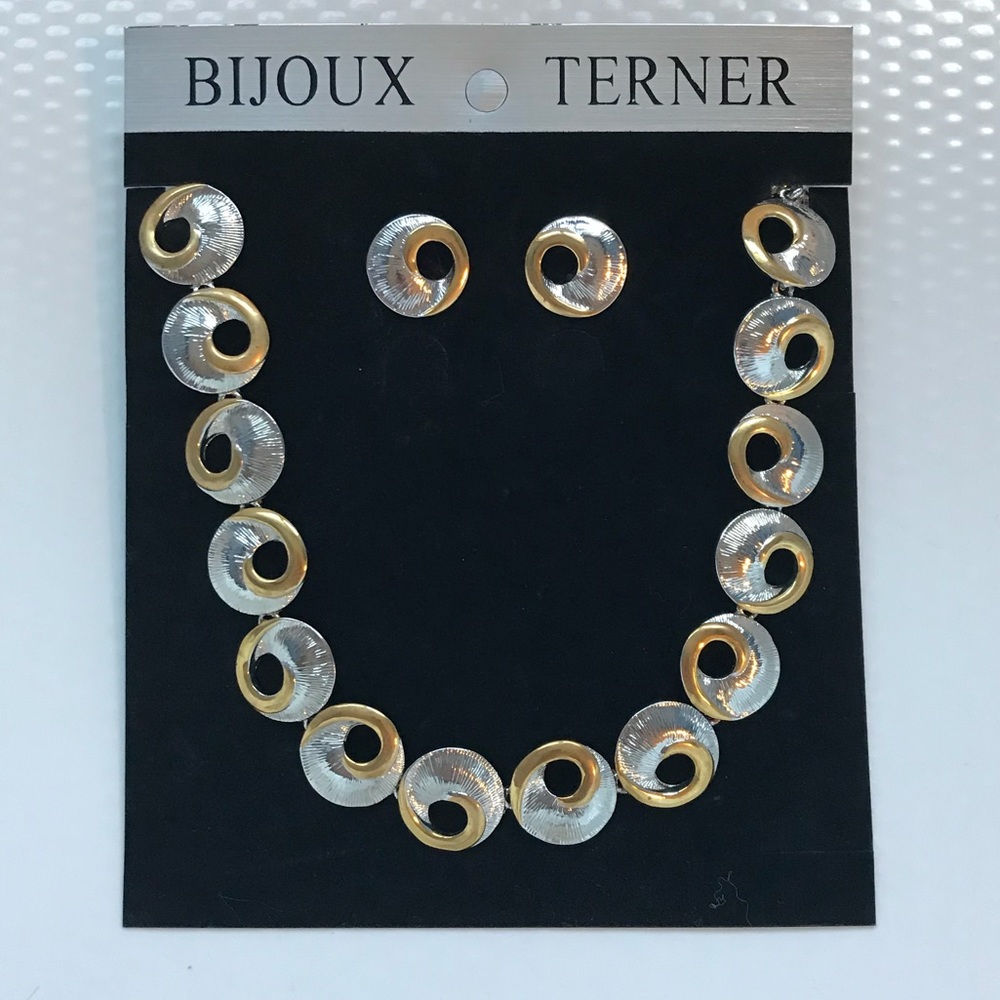 NEW Bijoux Terner Gold/Silver Necklace & Earrings